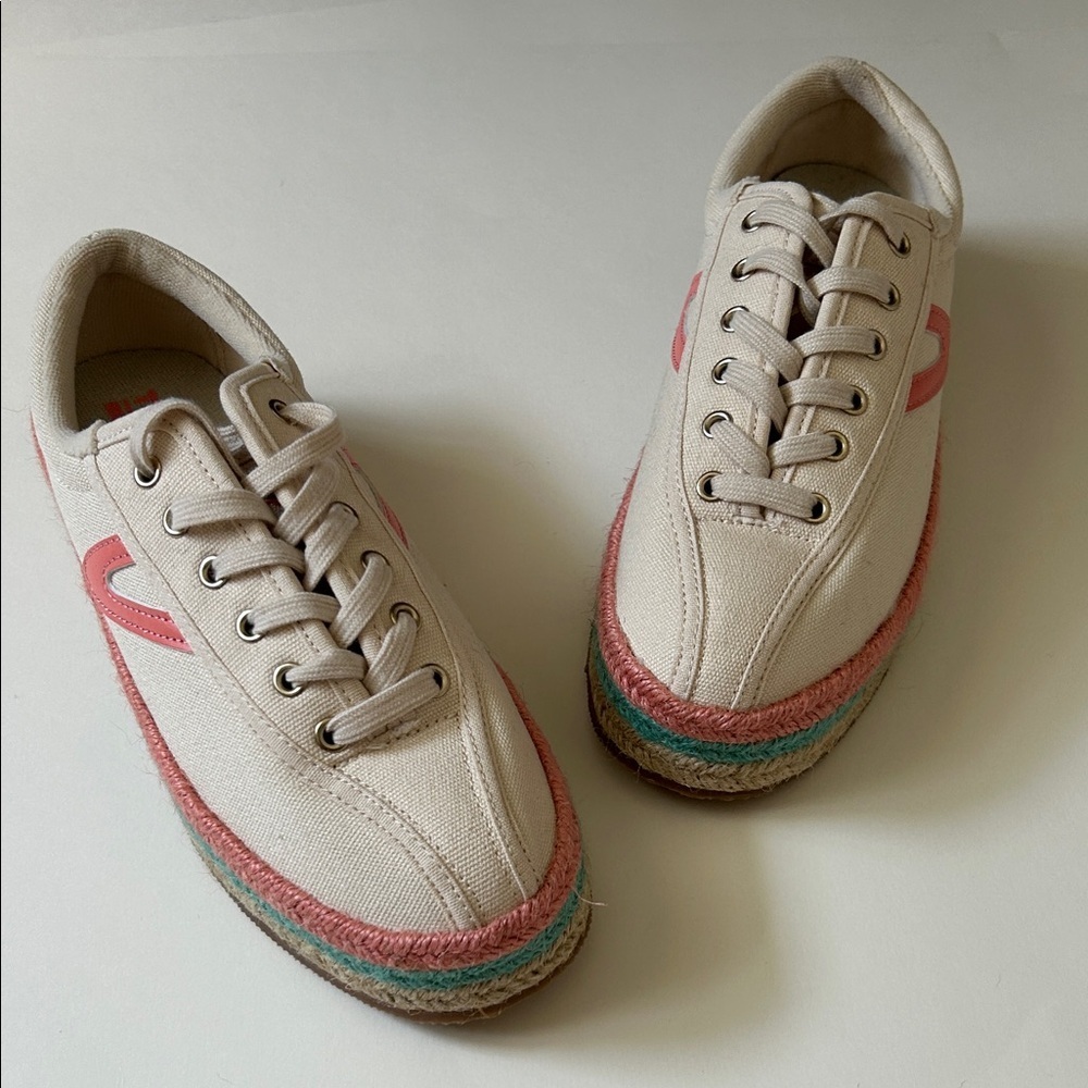 Tretorn Nylite Plus Espadrille Platform Lace Up Sneakers